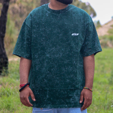 Premium Oversized Acid Wash Tshirt Green [UNISEX]